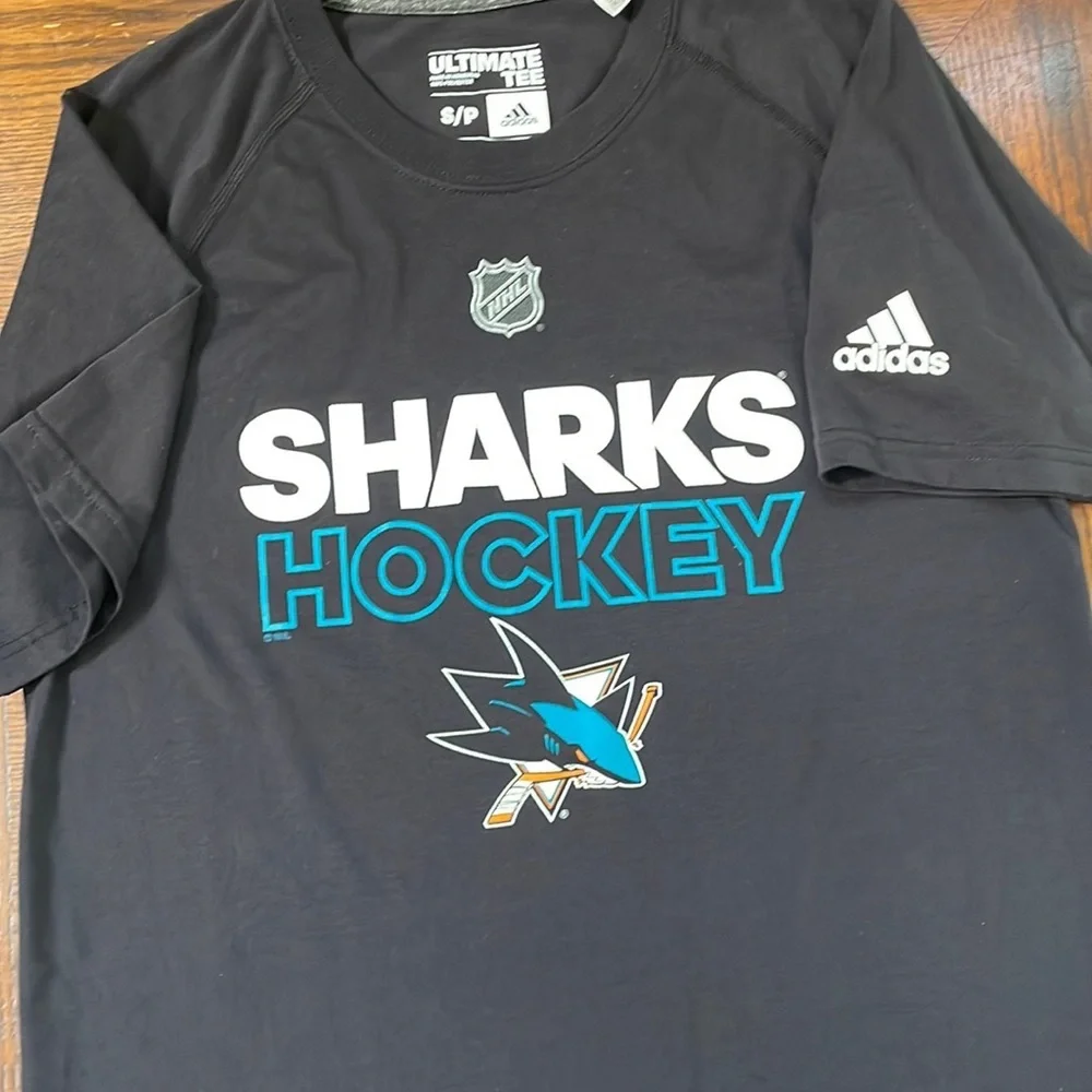 Adidas NHL Sharks Hockey Shirt Size Small